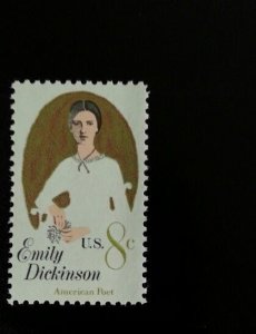1971 8c Emily Dickinson, American Poet Scott 1436 Mint F/VF NH