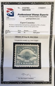 Tangstamps: #C4 Air Mail Mint NH PSE Graded XF-Supurb SMQ $170