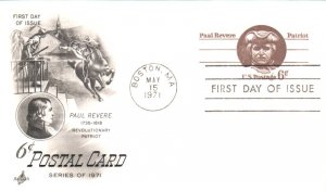 #UX58 Paul Revere Artcraft FDC