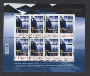 Canada #2219  (2007 George Vancouver pane of 8)  VFMNH CV $24.00