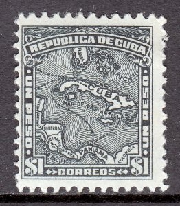 Cuba - Scott #262 - MH - Minor hinge bump UR corner - SCV $125.00