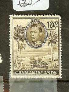 CAYMAN ISLANDS (P2012B) KGVI  10/-  TURTLE  SG126A  MOG