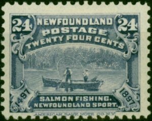 Newfoundland 1897 24c Dull Violet-Blue SG76 Fine MM