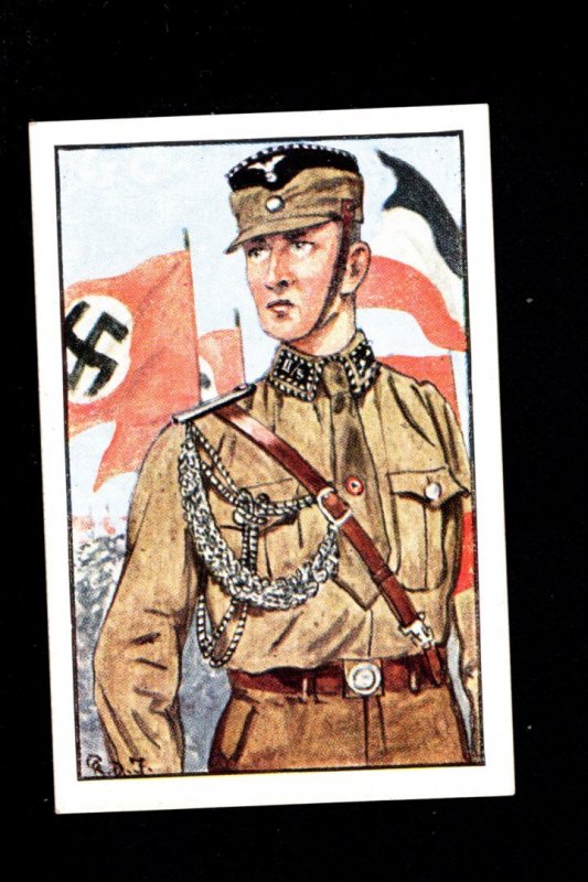 Germany Third Reich Specialty Sturm Cigarette Card Adjutant Bild 31 1933 H6