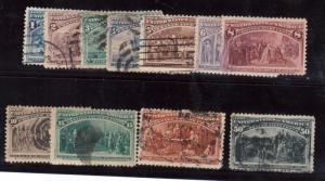 USA #230 - #240 Used Set