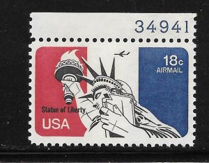 #C87 MNH Plate # Single