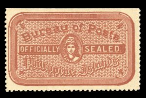 United States Possessions, Philippines #OX1 Cat$75, 1906 Postal Seal in light...