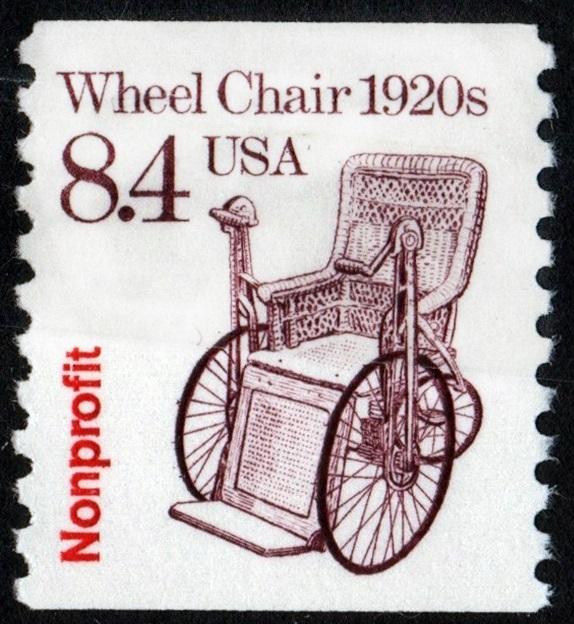 SC#2256 8.4¢ Wheel Chair Coil Single (1988) MNH
