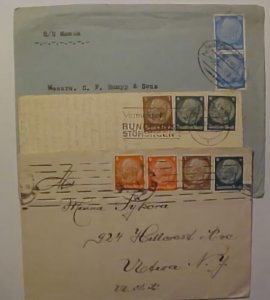 GERMANY  PERFINS 134 / 1937 3 DIFF INCLUDING # 521 PAIR CAT 35E (=$ 50.00) ALONE