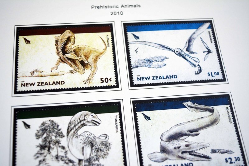 COLOR PRINTED NEW ZEALAND 2005-2010 STAMP ALBUM PAGES (80 illustrated pages)