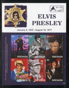 NEVER BEFORE OFFERED GRENADA 2023 ELVIS PRESLEY IMPERF SHEET MINT NEVER HINGED