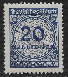 Germany #287 20mil m Numeral of Value ~ MNH