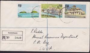 FIJI 1989 Registered cover to Suva ex RAKIRAKI..............................5810