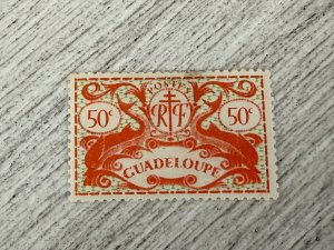 Guadeloupe #171 MH, Dolphins, 50c, 2024 SCV $0.40