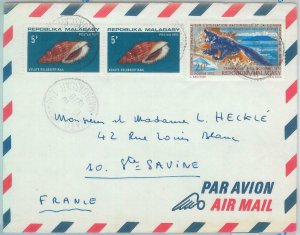 81020 - MADAGASCAR - POSTAL HISTORY - COVER to FRANCE 1970 - FAUNA Lemurs