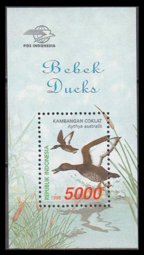 1998 Indonesia 1859/B140 Birds