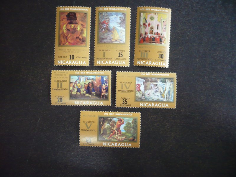 Stamps - Nicaragua - Scott# 890-895 - Mint Never Hinged Part Set of 6 Stamps