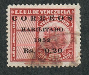 Venezuela #646 used single