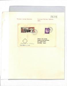 GB WALES *Talyllyn Railway Stamp* 1s Surcharge Cover 3d Wilding 1959 Ap540