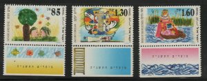 ISRAEL Scott 1210-1212  MNH** Children's drawings of  Biblical story set
