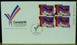 3207   Canada   FDC's   # 1517-22   PB   XV Commonwealth Games     CV$ 26.25