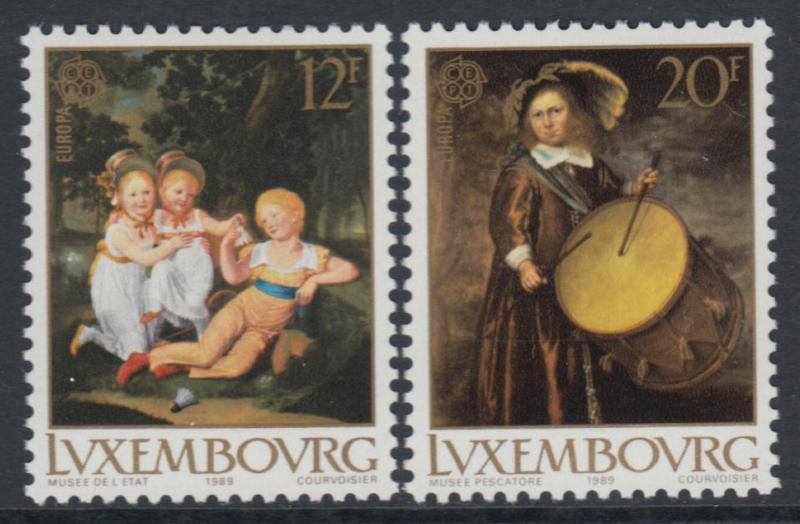 XG-R607 LUXEMBOURG - Europa Cept, 1989 Paintings, Children Games MNH Set