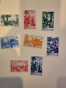 Stamps French Morocco Scott #236-43 h