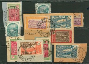 44764 - CAMEROON - POSTAL HISTORY: Small Lot of Used Stamps with...-