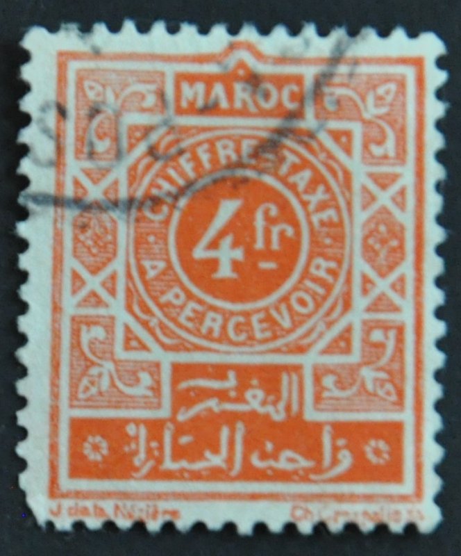 DYNAMITE Stamps: French Morocco Scott #J52 – USED