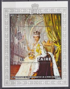 1978 Zaire 578/B20 25 th anniversary of the coronation of Elizabeth II 12,00 €