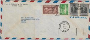 61277 -  HAITI - POSTAL HISTORY -    COVER  to ITALY 1946