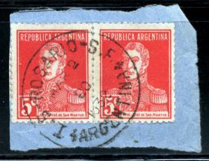 ARGENTINA  #345 USED PAIR on paper - Item  AR0108