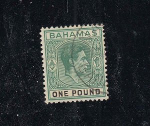 BAHAMAS # SG 57 VF-£1 FROM THE HILLSON COLLECTION CAT VALUE £140 or  $174