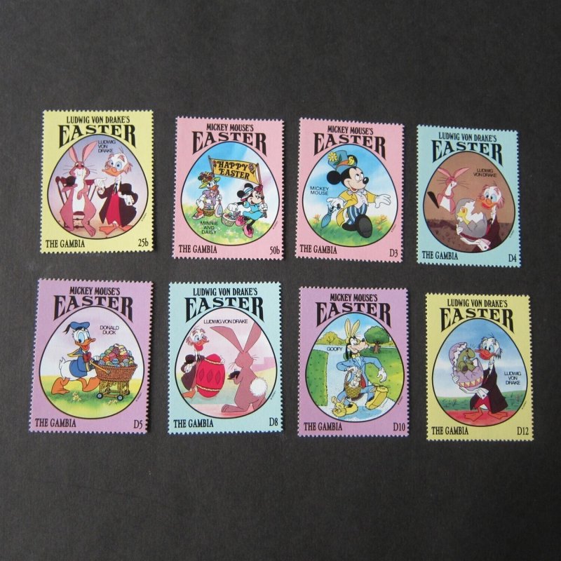 Gambia Disney Sc 1524-31 set MNH