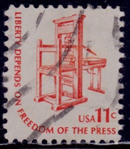 United States, 1975, Freedom of the Press, 11c, sc#1593, used**