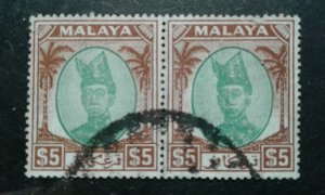  Malaya-Trengganu #67 used pair e202 7138