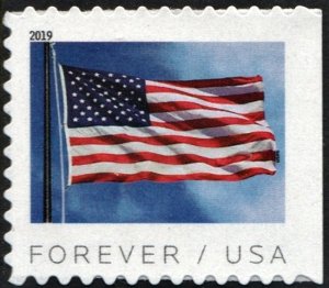 SC#5345 (55¢) Flag (BCA) Booklet Single (2019) SA