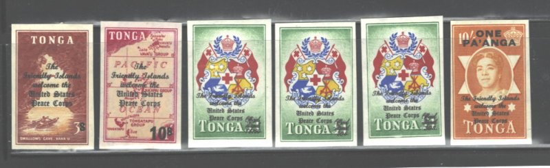 TONGA 1967 #182-190 + #C34-C38 + #CO12 - CO14 MNH