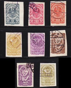 Austria Scott 228-35 F to VF used.