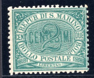 Cent figure. 2 Green No. 1 Discreet Centering - MNH