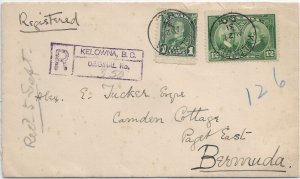 1931 Kelowna, BC, Canada to Camden Collage, Bermuda Registered ... (56806)