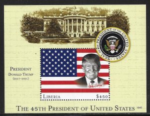 Liberia Trump U.S. Presidents s.s. MNH