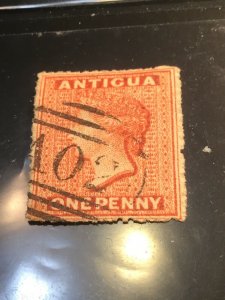 Antigua Scott #6 Used 1872 Stamp Catalog $26 -See My Listings For Hard Stamps