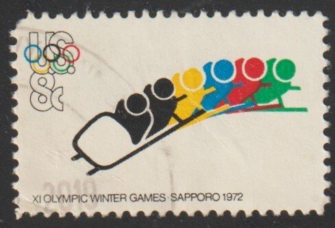 SC# 1461 - (8c) - Winter Olympics - Bobsledding, used single