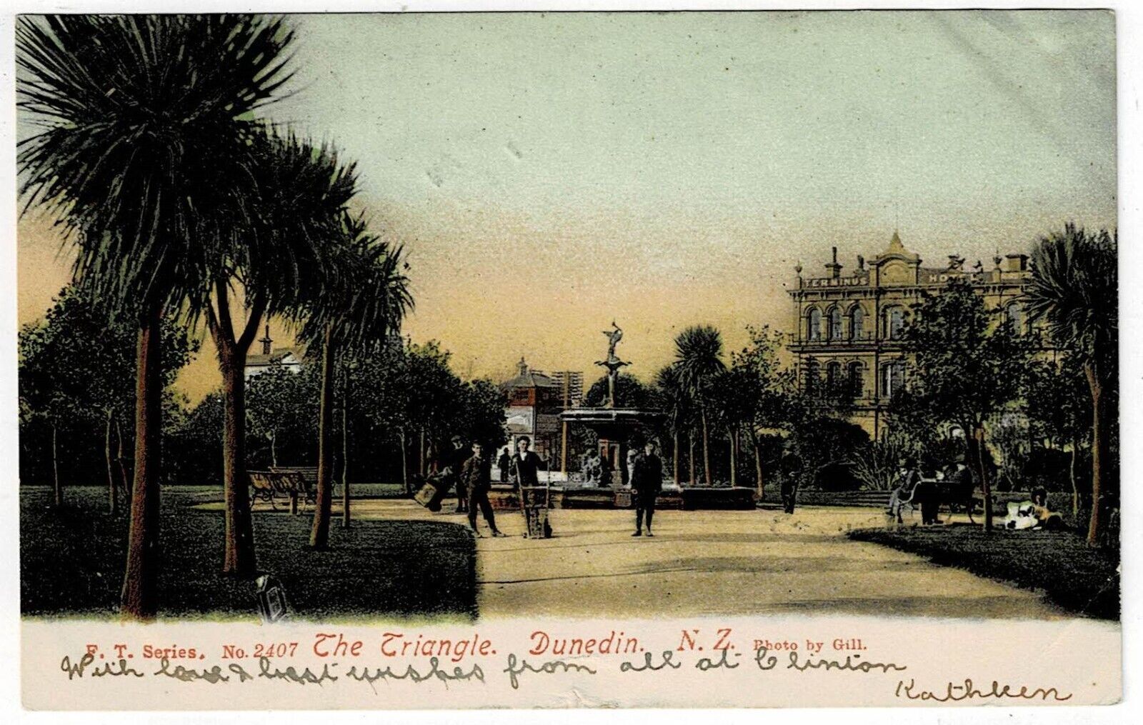 PC NEW ZEALAND, POST OFFICE, INVERCARGILL, Vintage Postcard