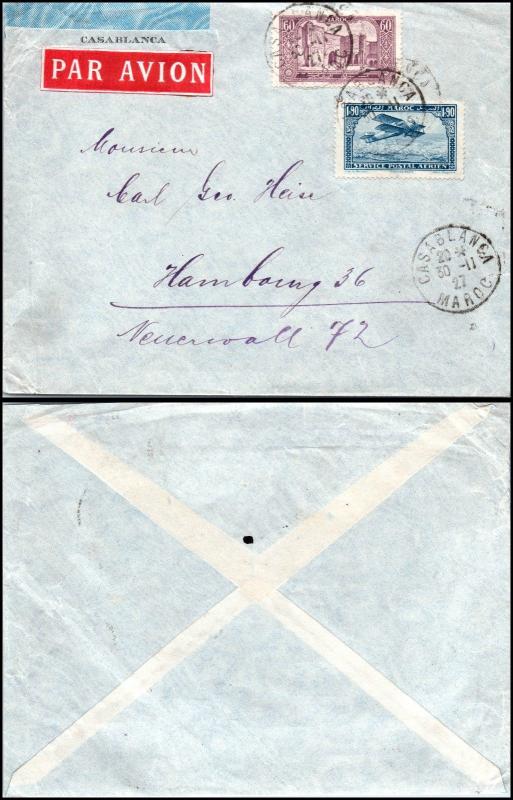 Goldpath: Morocco cover 1927, to Germany   _CV23_P9