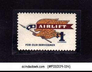 UNITED STATES USA - 1968 AIRLIFT FOR SERVICEMEN SCOTT#1341 1V MNH