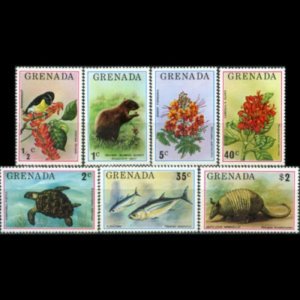 GRENADA 1976 - Scott# 692-8 Fauna Set of 7 NH