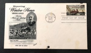 Usa stamp scott# 1207 Winslow Homer FDC 1962
