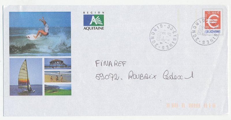 Postal stationery / PAP France 2000 Surfing - Sailing